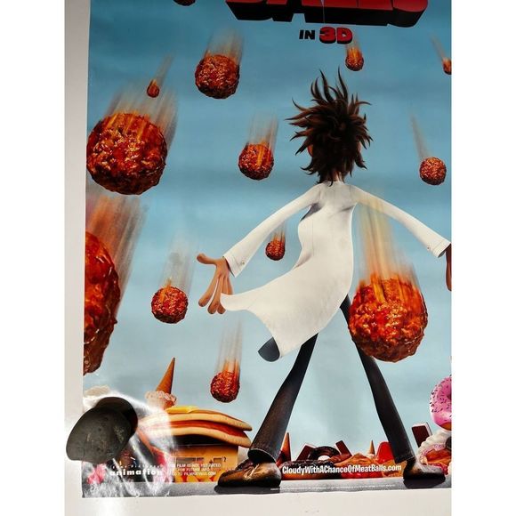 Cloudy with a Chance of Meatballs Original Movie Poster 40" X 27" - Picture 4 of 7
